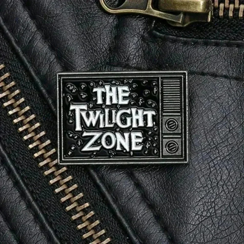 The twilight zone vintage style collectible enamel pin brooch charm purse bag